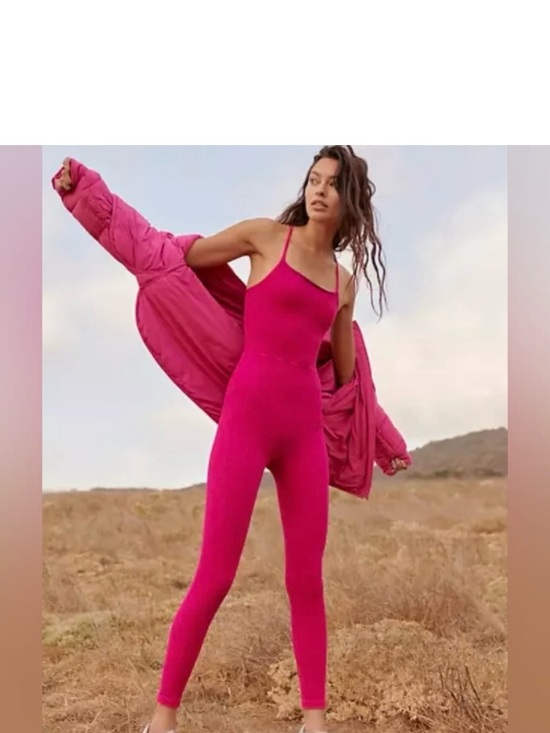 Free People Pants - Free People Good Karma High neck light pink onesie